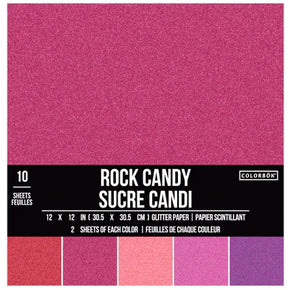 Rock Candy 12x12in Glitter Paper by Colorbok
