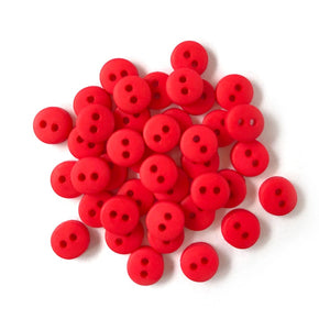 Buttons Galore - 1590 Red Tiny Buttons
