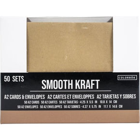 AMERICAN CRAFT CARDS -Smooth Kraft A2 Cards & Envelopes