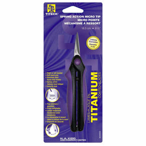 TITECH Micro Tip Spring Action Scissors - 6-1/2"