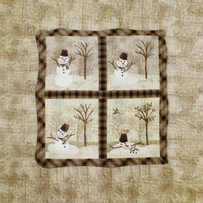 Yoko Saitos Snowman Mini Quilt Pattern