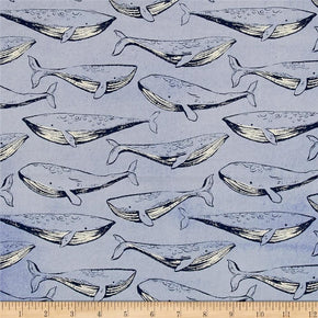 COTTON + STEEL FABRIC - whales