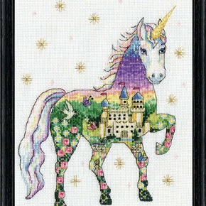 Design Works Cross Stitch Kit - Scenic Unicorn 3374