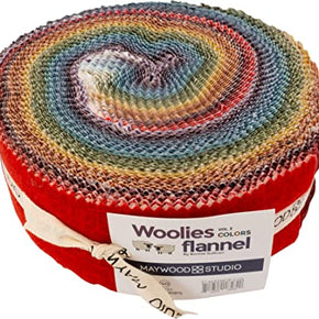 MAYWOOD STUDIO FLANNEL - Woolies Jelly Roll - Volume 2 Colors