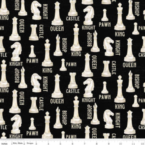 Riley Blake Fabric - I'd Rather Be Playing Chess C11260