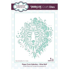 Creative Expressions Craft Dies - Paper Cuts Collection - Wise Wolf CEDPC1195