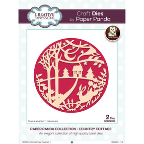 Creative Expressions Craft Dies - Paper Panda Collection - Country Cottage CEDPP016
