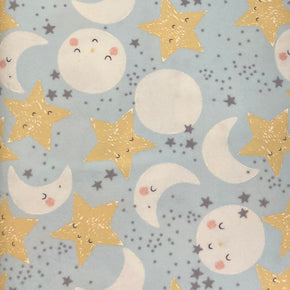 D Is For Dream Flannel by Paper + Cloth for Moda - Blue 525123F-14