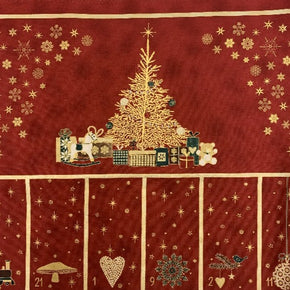 Christmas Is Near Advent Panel - Red