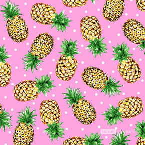Freckle + Lollie Fabric - Surfside Pineapples