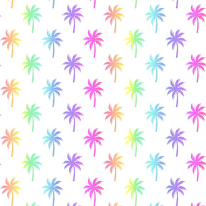 Freckle + Lollie Fabric - Surfside palm Trees