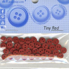 Dress It Up Buttons - Tiny Red Buttons 9420