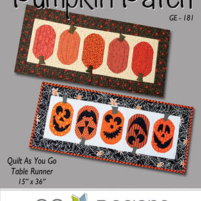 Pumpkin Patch Quilt As You Go Table Runner Pattern