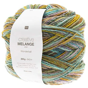 Creative Melange Aran Wonderball - Color 018 Salmon / Teal