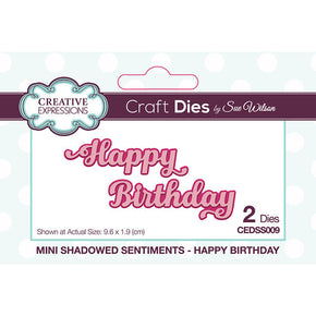 Creative Expressions Craft Dies - Happy Birthday CEDME002