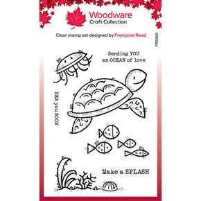 Woodware Craft Collection Clear Stamp Set - FRS922 Sea Turtle