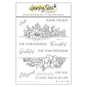 Honey Bee Stamp - On The Line Fall Florals HBST-451