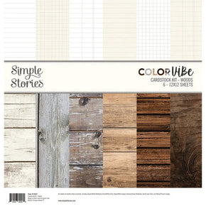 Simple Stories Color Vibe Woods Paper Pack 12x12"