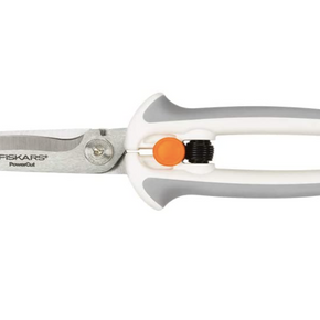 Fiskars Crafts Easy Action PowerCut Snips, 8, White/Gray