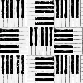 3 Wishes Fabric - Rhythm & Hues Piano