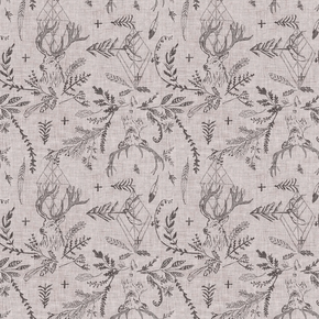 FIGO FABRIC - Forest Fable - DP90350 14-10 Taupe Stags Fat Quarter