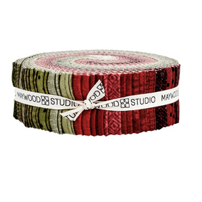 MAYWOOD STUDIO FLANNEL - Woolies Jelly Roll - Holiday Warmth