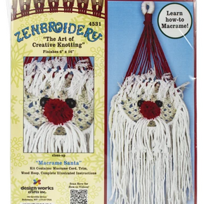 Zenbroidery Macrame Kit - Macrame Santa