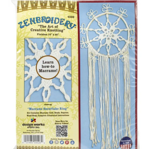 Zenbroidery Macrame Kit - Macrame Snowflake Ring