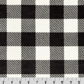 Shannon Cuddle Fabrics - Buffalo Check Black