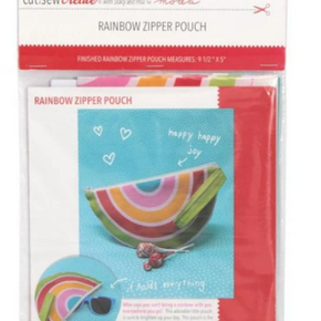 MODA Cut, Sew, Create - Rainbow Zipper Pouch