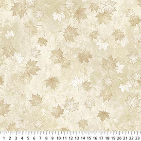 NORTHCOTT FABRIC - Oh Canada 10th Anniversary - Leaves Silhouet 24267-12