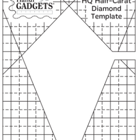 Handi Quilter Ruler - HQ Half Carat Diamond Template