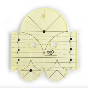 Quilters Select - Precision Machine Quilting Ruler - 5" and 2.5" Diameter Arcs