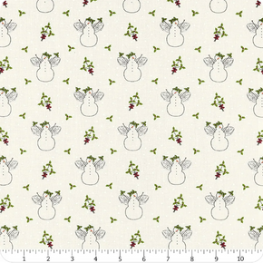 I Believe In Angels by Bunny Hill Designs for Moda - I Believe in Angels Snow 53000-11