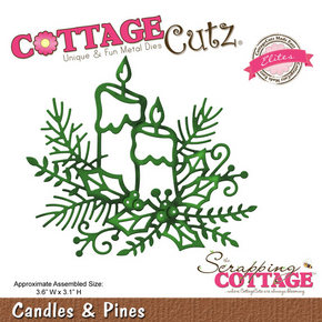 Cottage Cutz Die - Candles & Pines