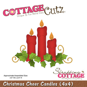 Cottage Cutz Die - Christmas Cheer Candles