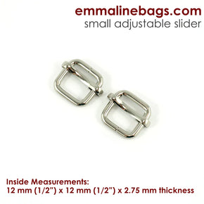 Emmaline Bags Hardware - 1/2" Strap Sliders (2 pack) 12mm