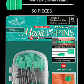 Magic Pins - Fine .5mm Flathead Patchwork Pins 50pc