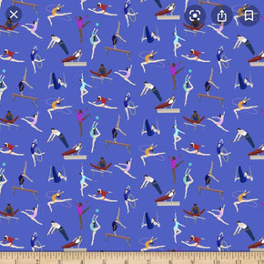 Gymnastics fabric, Hoffman gymnastics cotton fabric,
