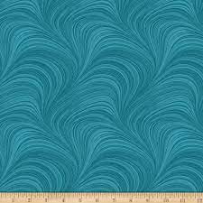 Benartex Wave Texture 108" Flannel Wide Quilt Back 12966WF-54 Turquoise