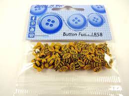 Dress it Up Buttons - Tiny Bees 1858