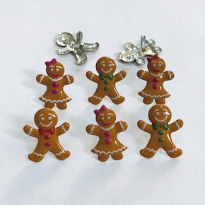 Eyelet Outlet and Brads - 12 Gingerbread Brads