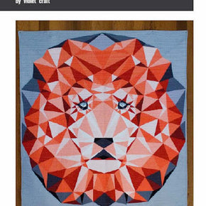 The Jungle Abstractions Quilt: The Lion by Violet Craft -quilt pattern