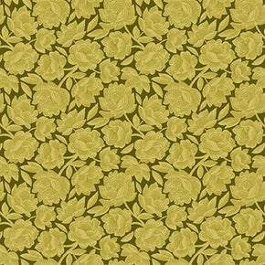 Gratitude and Grace fabric Civil War fabric Kim Diehl fabric Vintage Floral 9408-66 Green Sewing Quilting 100% cotton