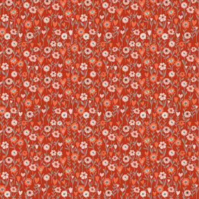 POPPIE COTTON - My Heart Belongs to My Farmer - MH21806 Red
