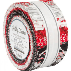 Holiday Charms Scarlet Colorstory RU-1038-40 Jelly Roll