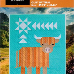 Art East Quilting Co Pattern - Cattle Call, a highland coo