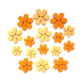 Buttons Galore - FLP102 Flower Power Collection Marigold