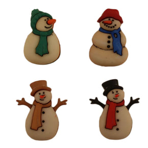 Buttons Galore Buttons - Christmas Collection Old Fashioned Snowmen 4791