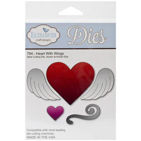 Elizabeth Craft Designs Die - 794 Heart With Wings